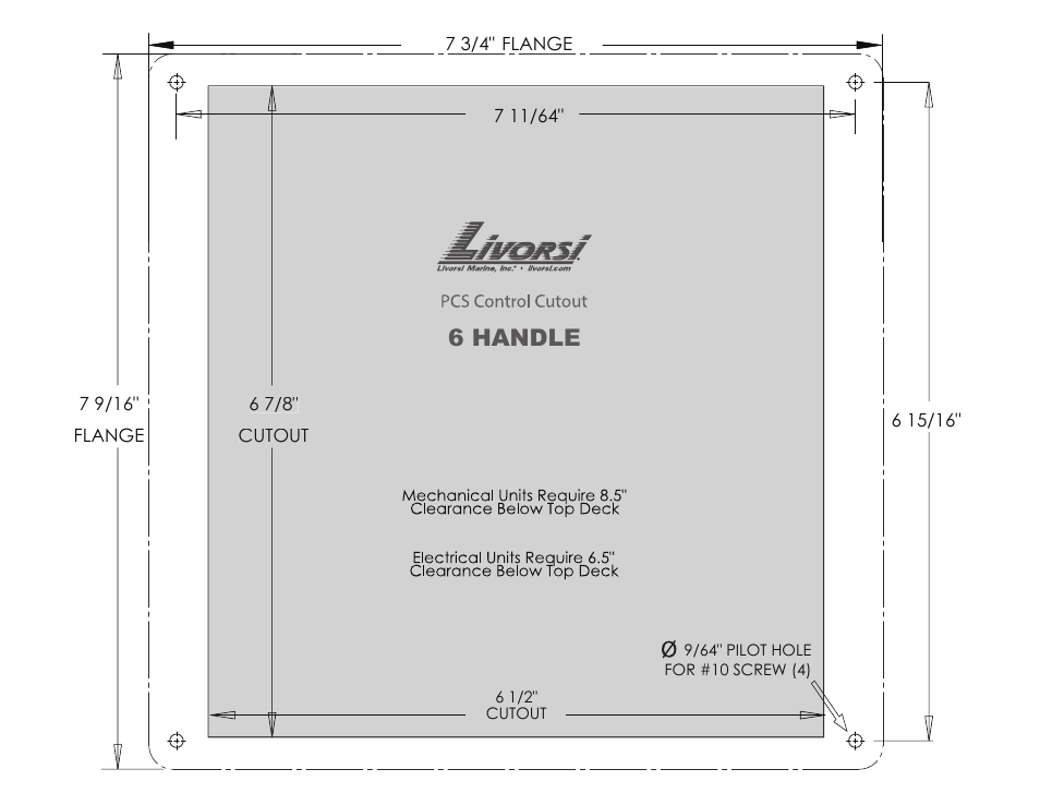 6 handle | Livorsi Plantinum Series User Manual | Page 10 / 10
