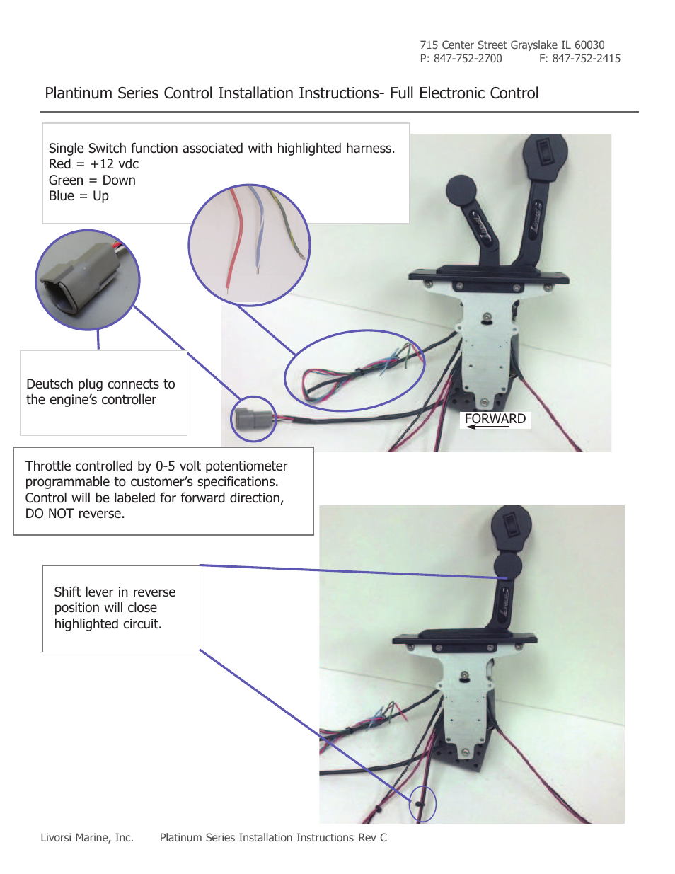 Livorsi Plantinum Series User Manual | Page 2 / 10