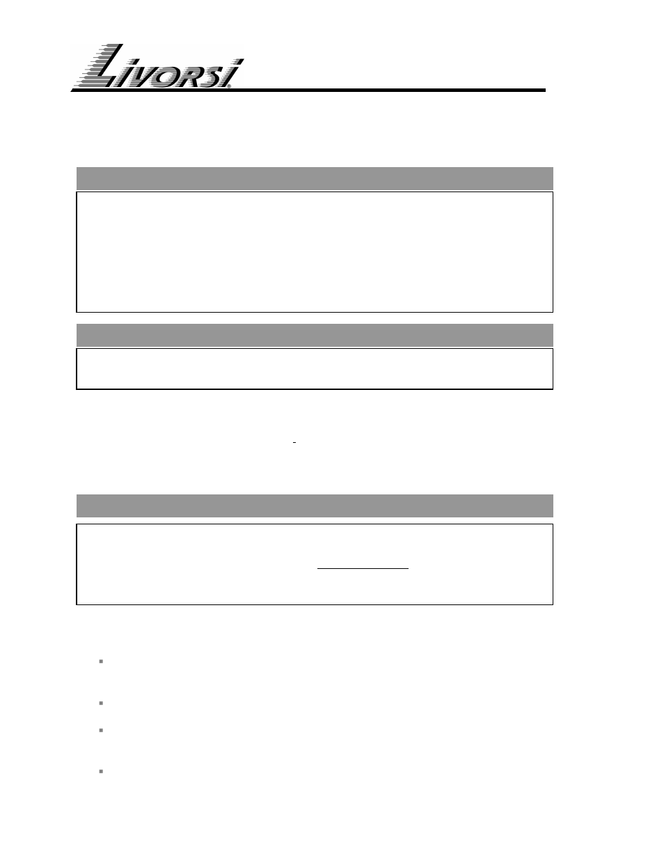 Livorsi DTS Controls User Manual | 18 pages