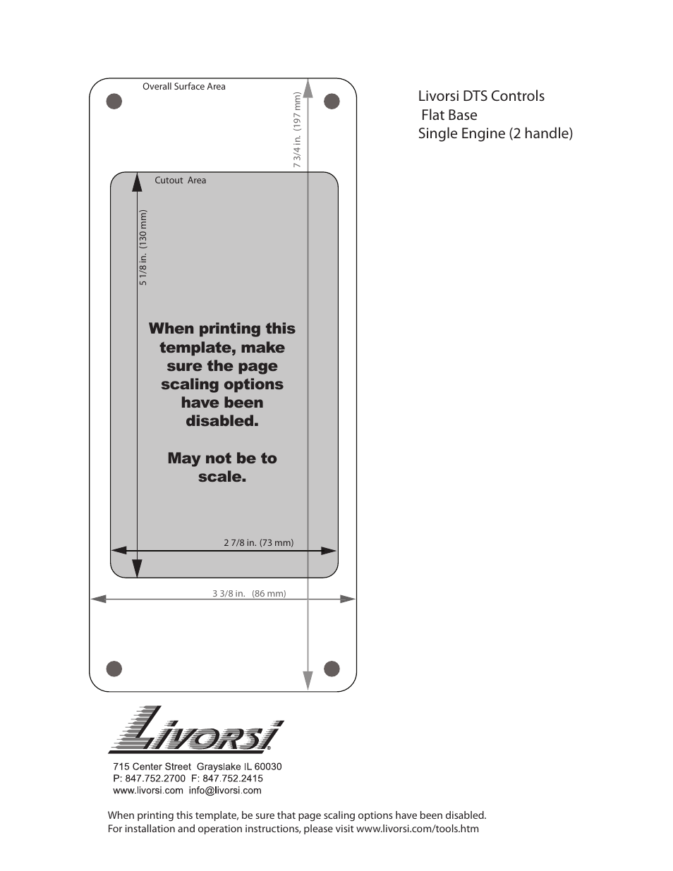 Livorsi DTS Controls User Manual | Page 15 / 18