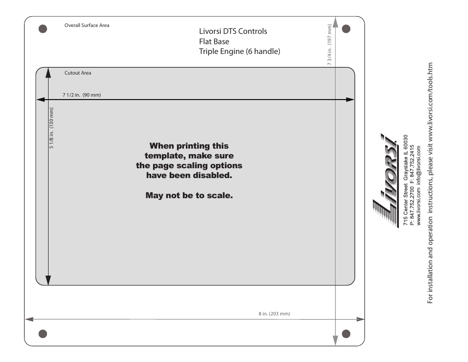 Livorsi DTS Controls User Manual | Page 14 / 19
