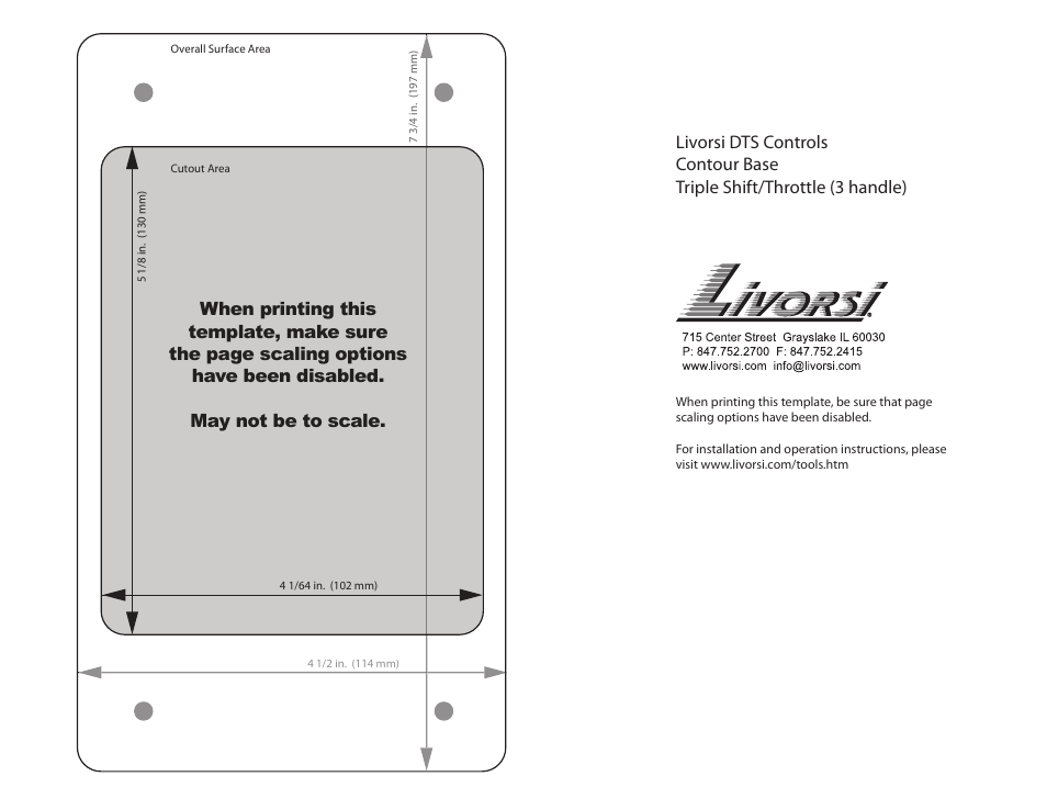 Livorsi DTS Controls User Manual | Page 18 / 19