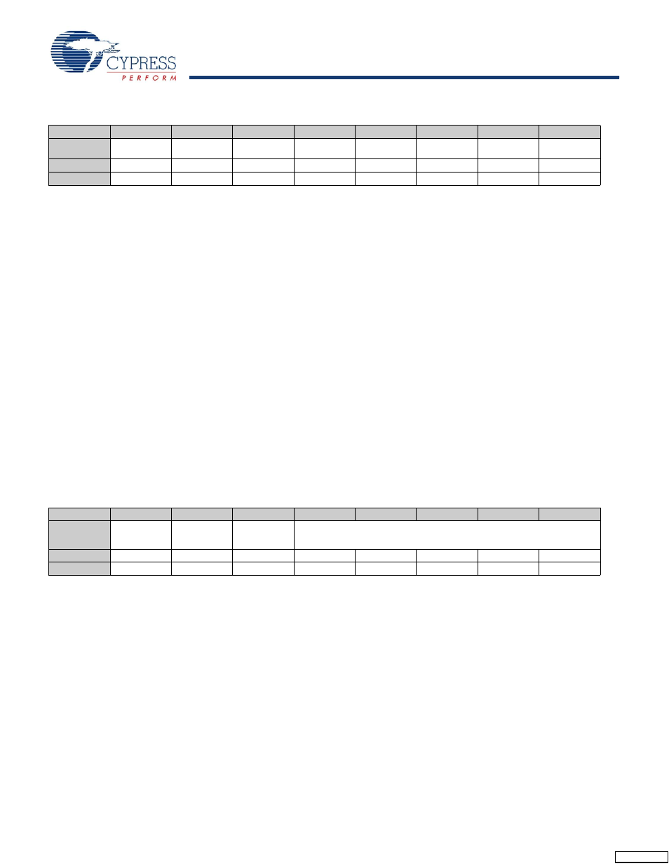 Table 19-6 | Cypress enCoRe CY7C602xx User Manual | Page 57 / 68