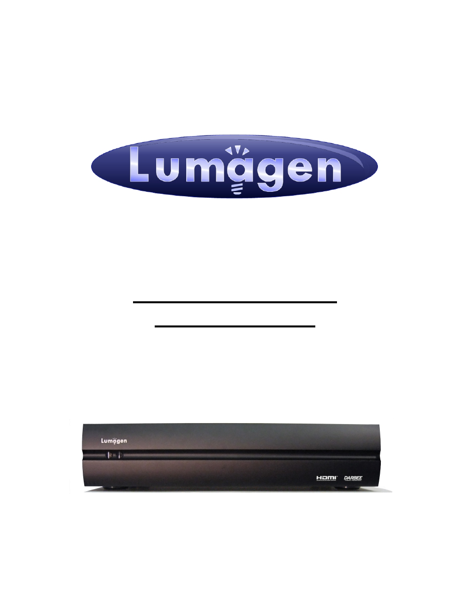 Lumagen Radiance 2144/2124 User Manual | 46 pages