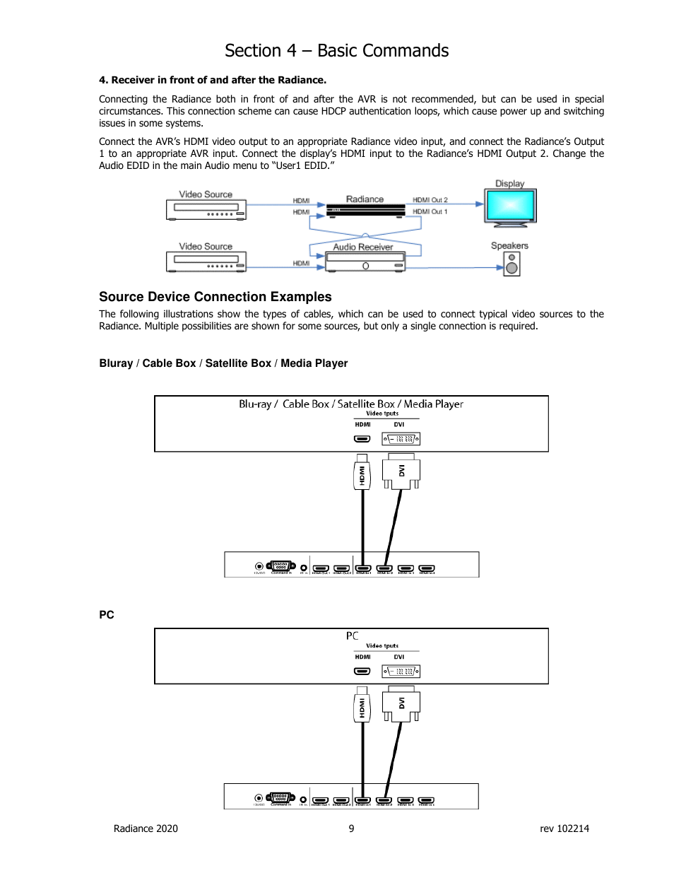 Lumagen Radiance 2020 User Manual | Page 14 / 40