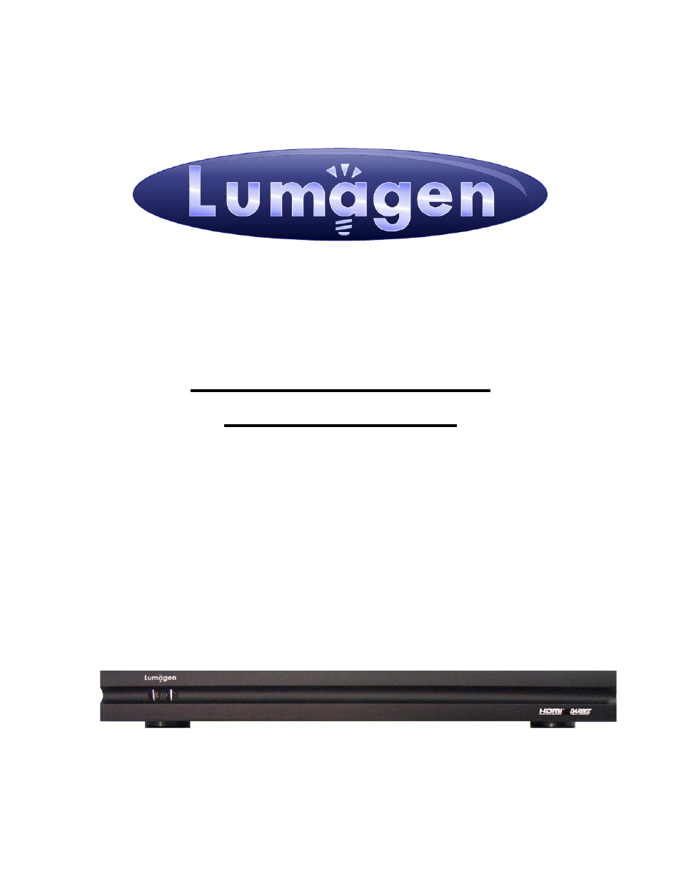 Lumagen Radiance 2021/2041 User Manual | 40 pages