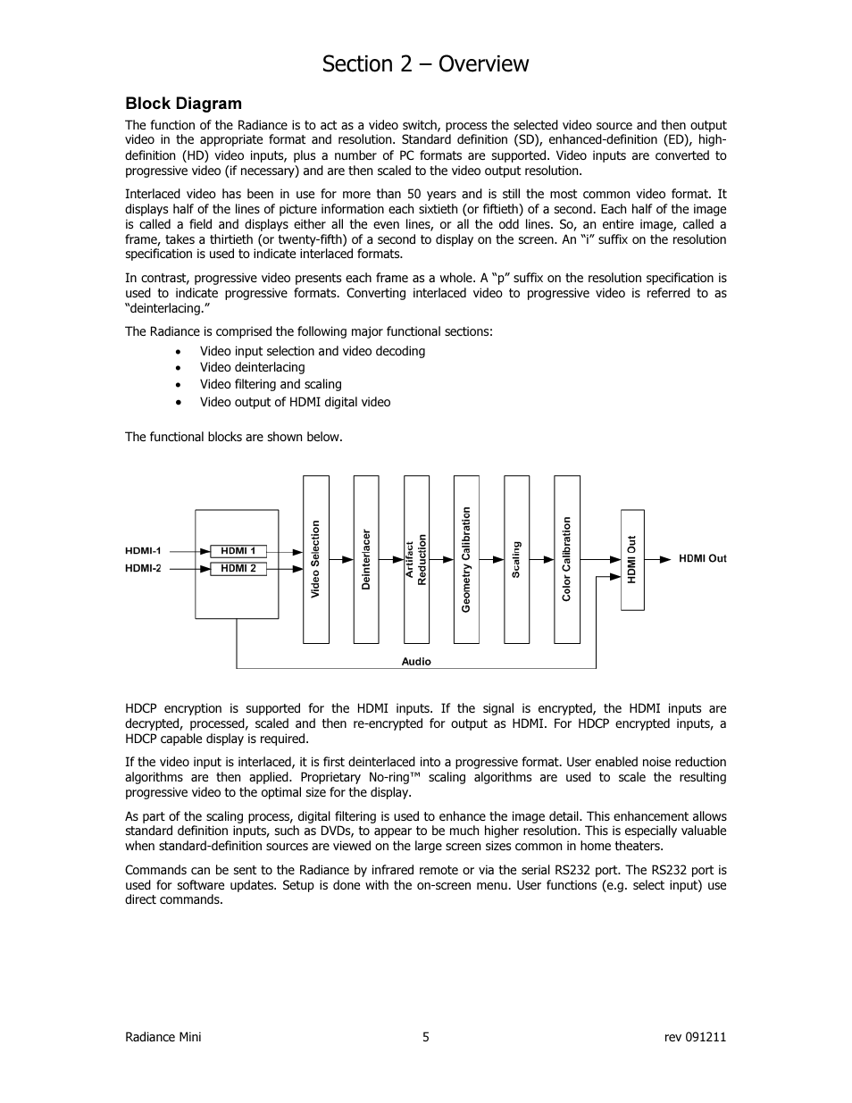 Lumagen Radiance Mini-3D User Manual | Page 13 / 42