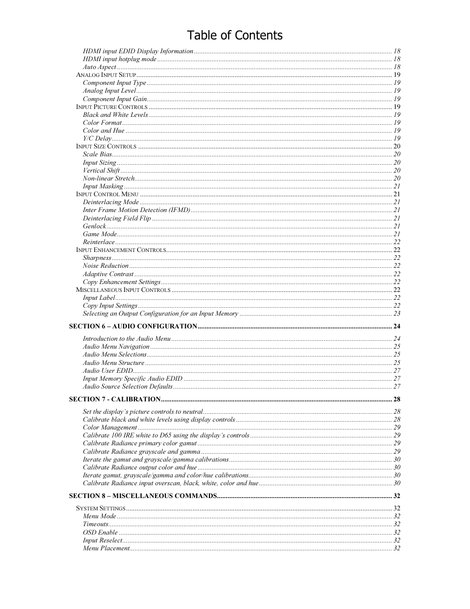 Lumagen Radiance XS-3D User Manual | Page 7 / 48