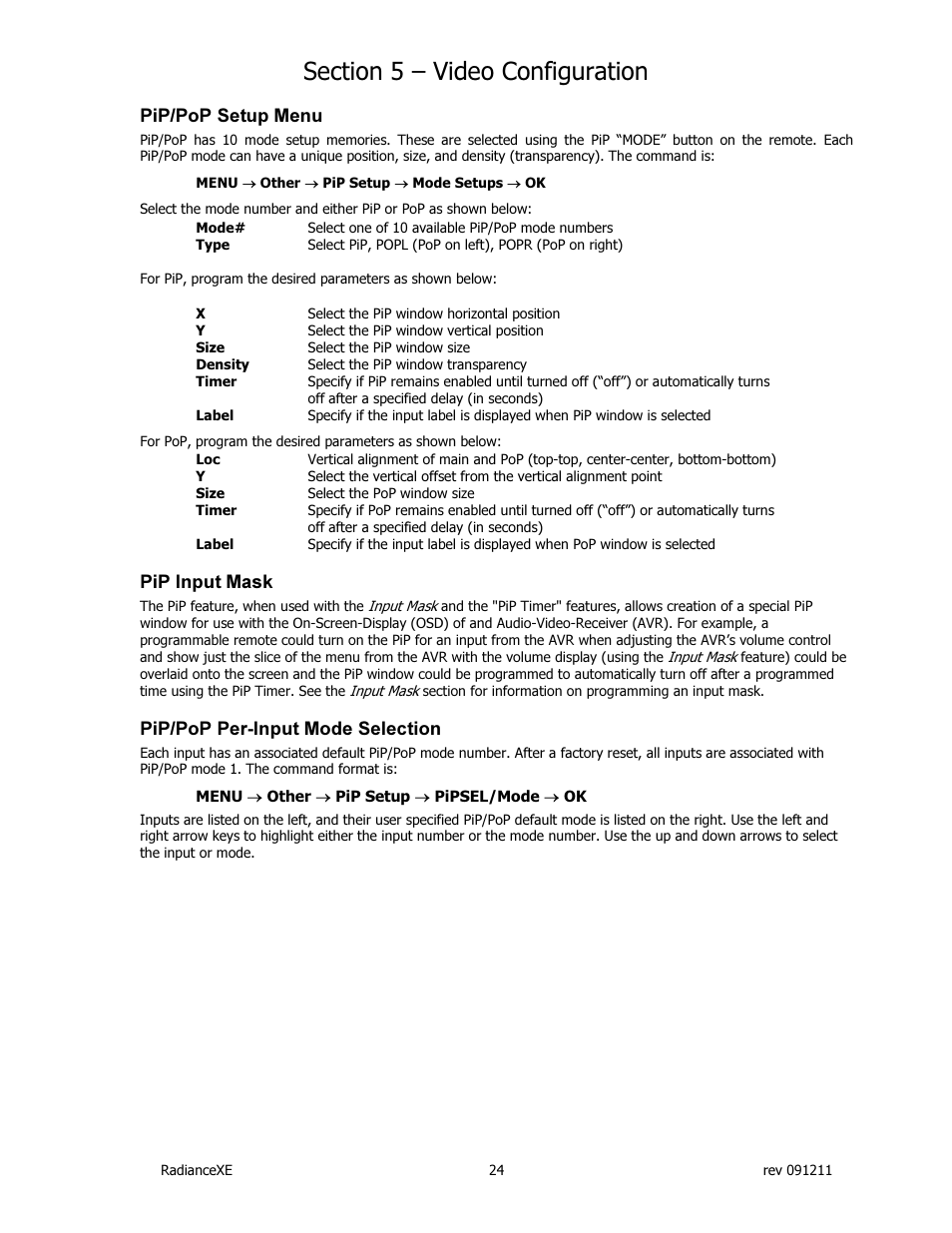 Lumagen Radiance XE-3D User Manual | Page 30 / 48