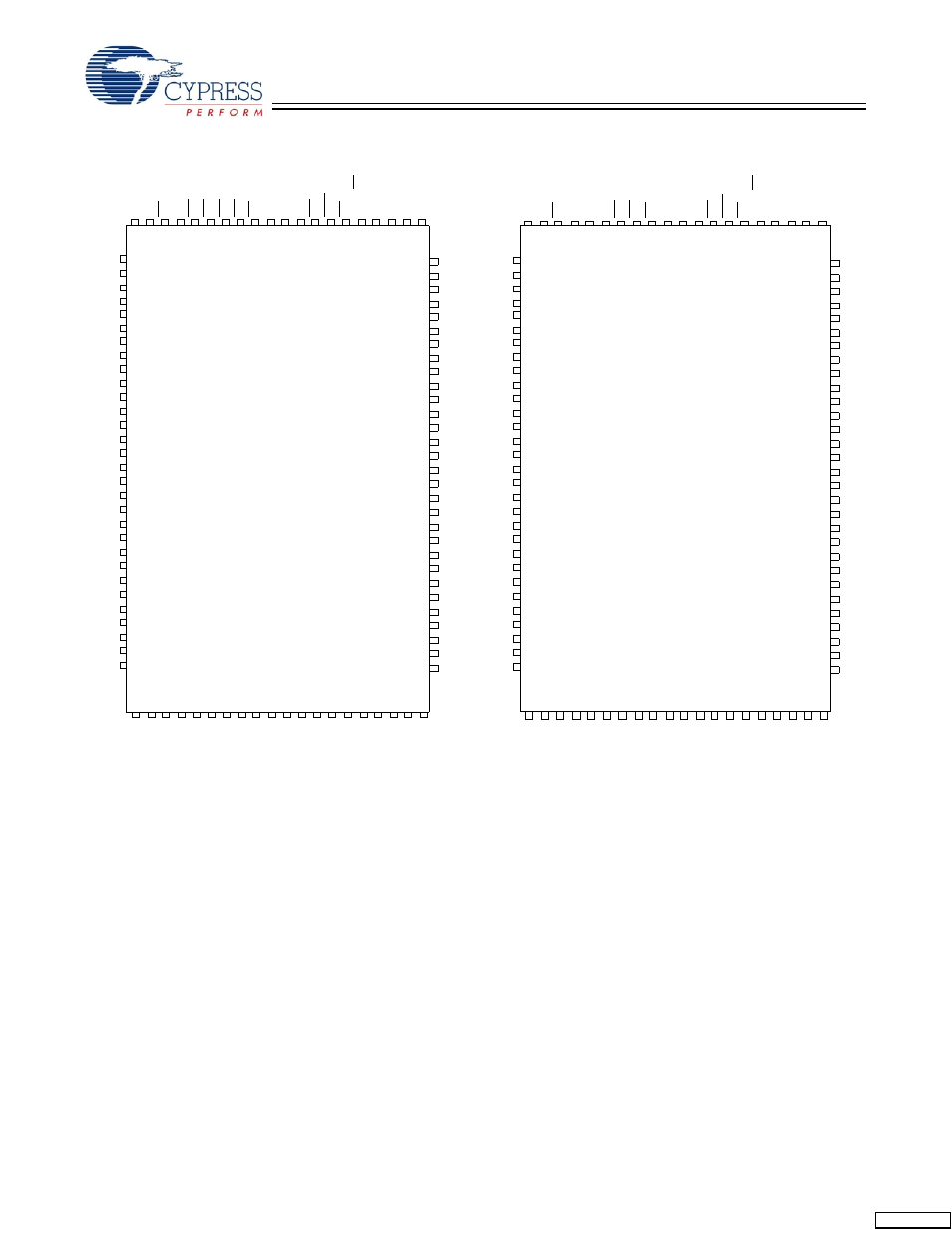 Pin configurations, Pin tqfp pinout | Cypress Perform CY7C1370D User Manual | Page 3 / 28