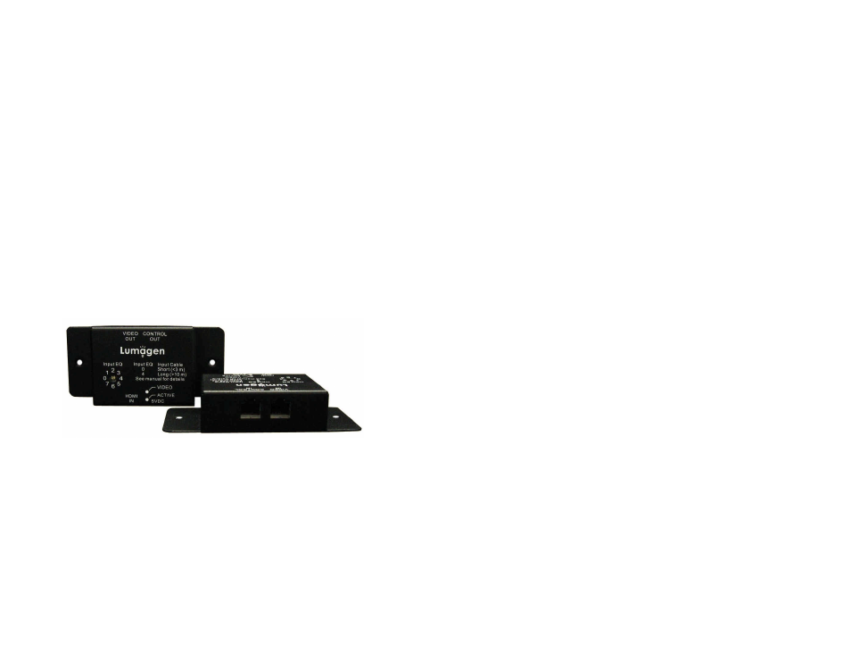 Lumagen HDMI-CAT6 Extender User Manual | 4 pages