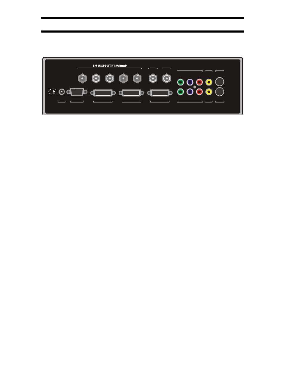 User manual and installer guide, Visionhdp, Rear panel | Connections from left to right, Rs-232, Analog video output, Video inputs | Lumagen VisionDVI & VisionHDP User Manual | Page 10 / 40