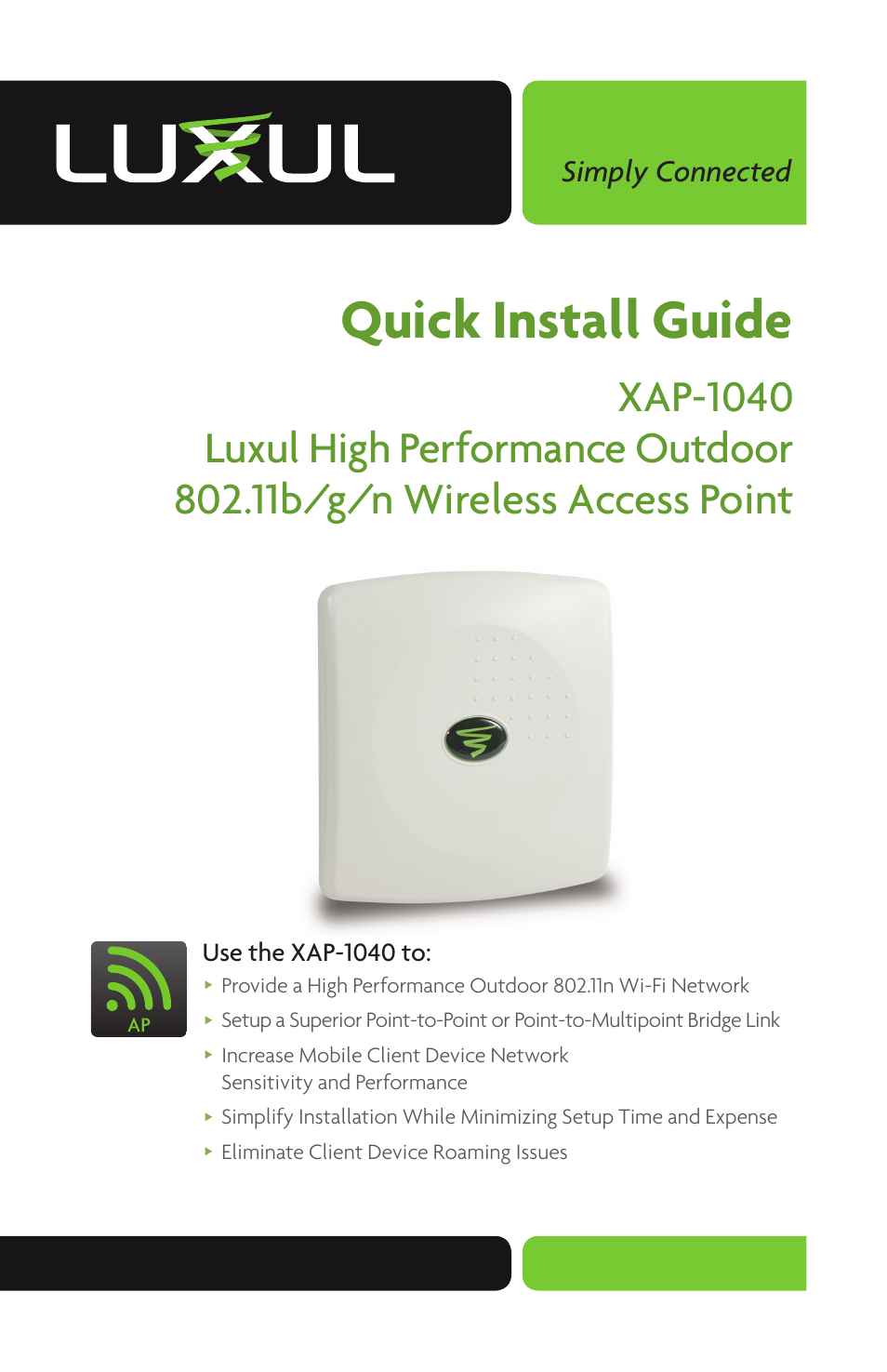 Luxul XAP-1040 User Manual | 16 pages