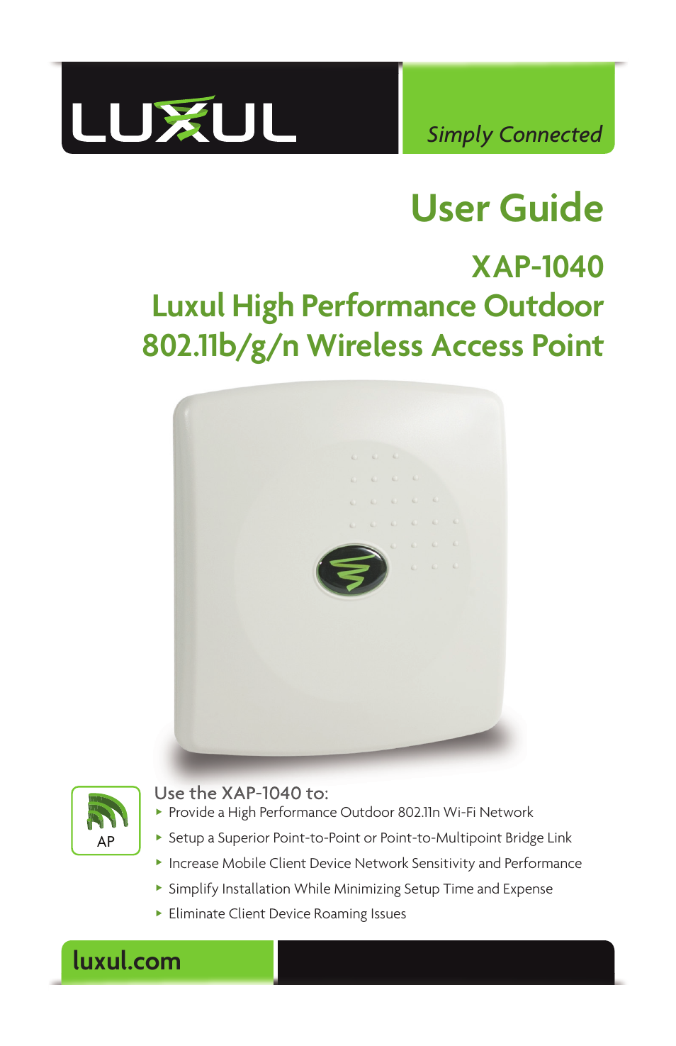 Luxul XAP-1040 User Manual | 32 pages