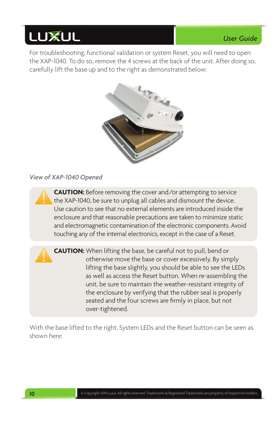 Luxul XAP-1040 User Manual | Page 10 / 32