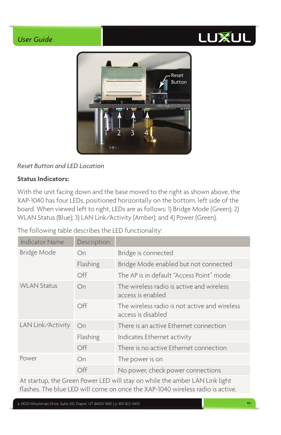 Luxul XAP-1040 User Manual | Page 11 / 32