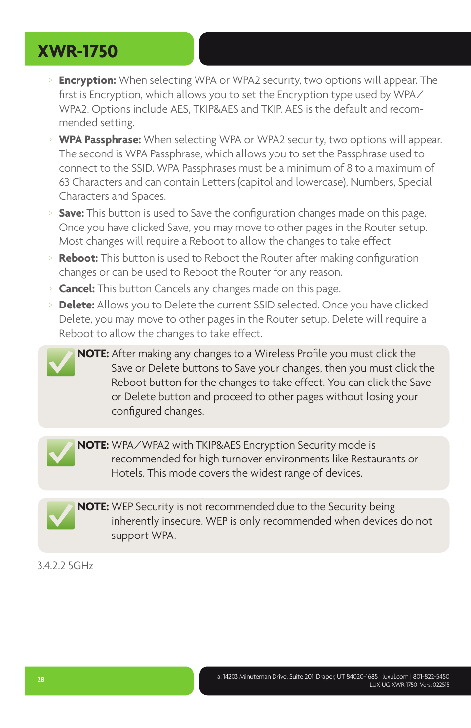 Xwr-1750 | Luxul XWR-1750 User Manual | Page 28 / 52
