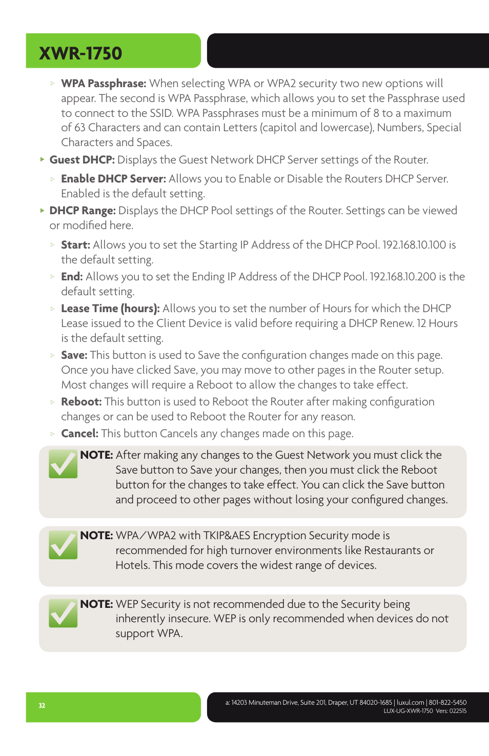 Xwr-1750 | Luxul XWR-1750 User Manual | Page 32 / 52