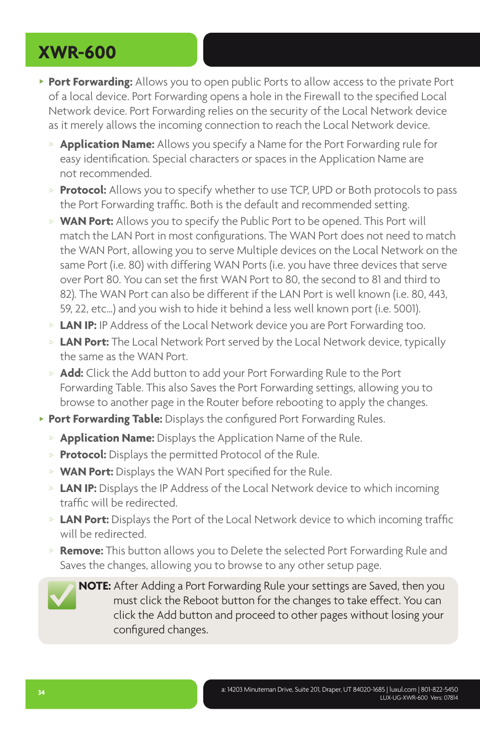 Xwr-600 | Luxul XWR-600 User Manual | Page 34 / 48