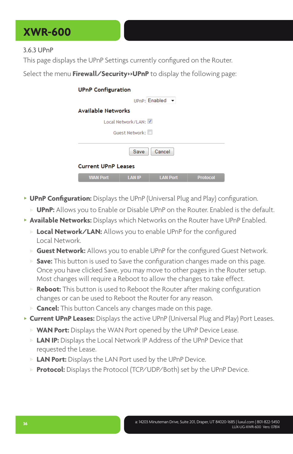 Xwr-600 | Luxul XWR-600 User Manual | Page 36 / 48