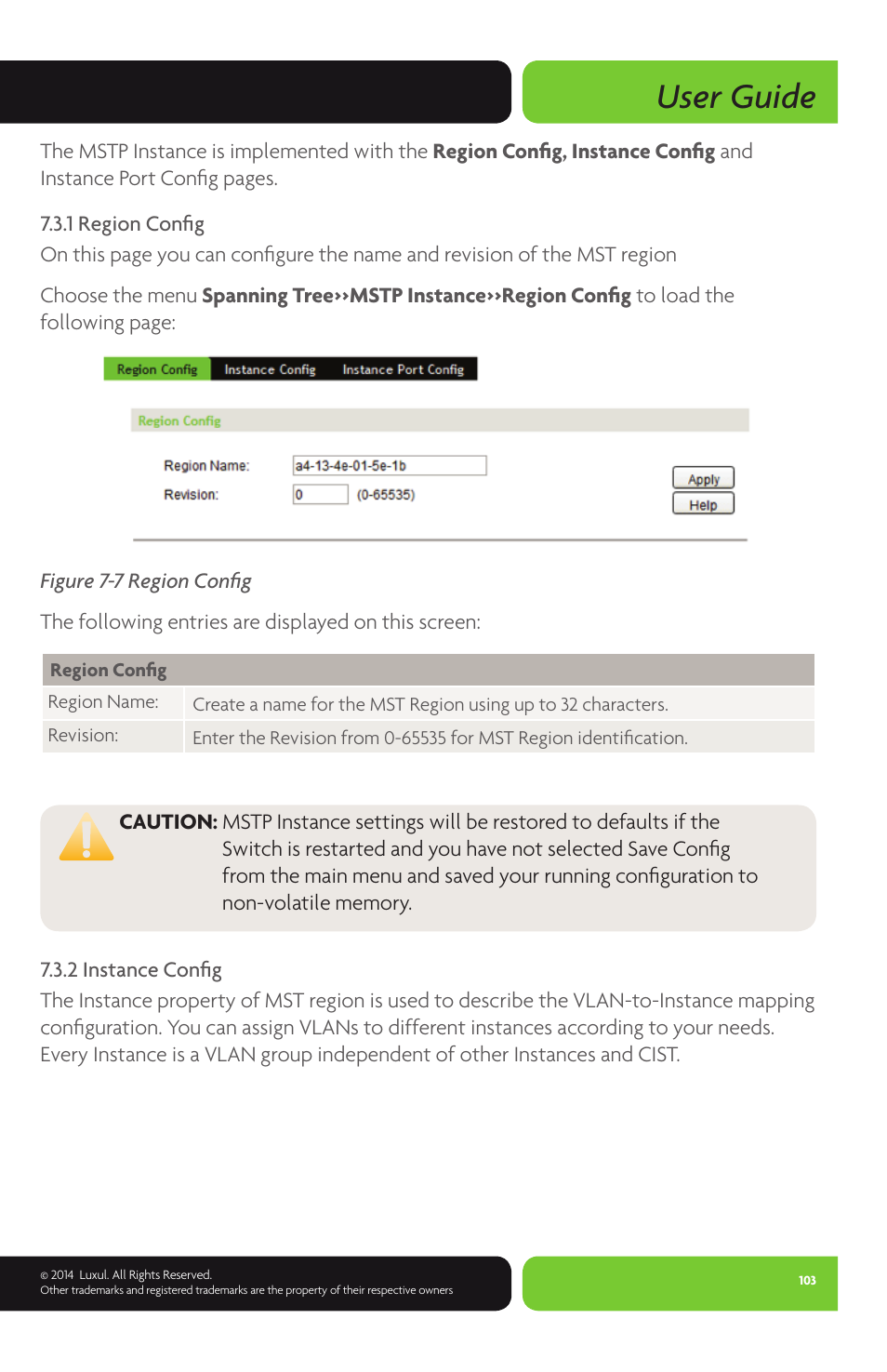 User guide | Luxul XMS-1024P User Manual | Page 103 / 292