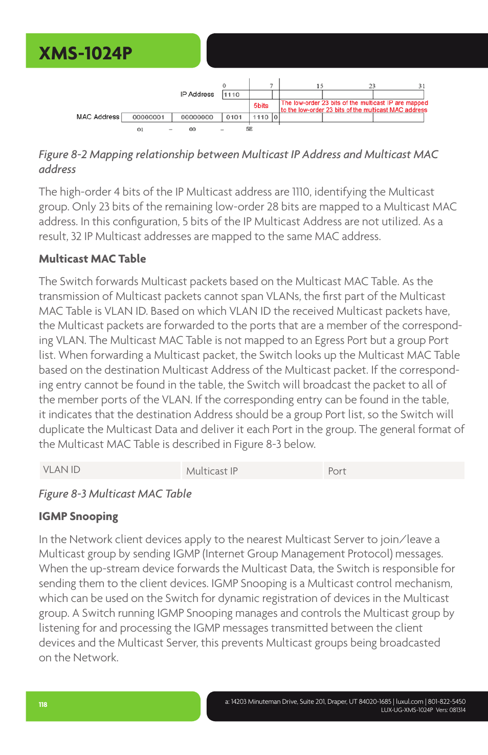 Xms-1024p | Luxul XMS-1024P User Manual | Page 118 / 292
