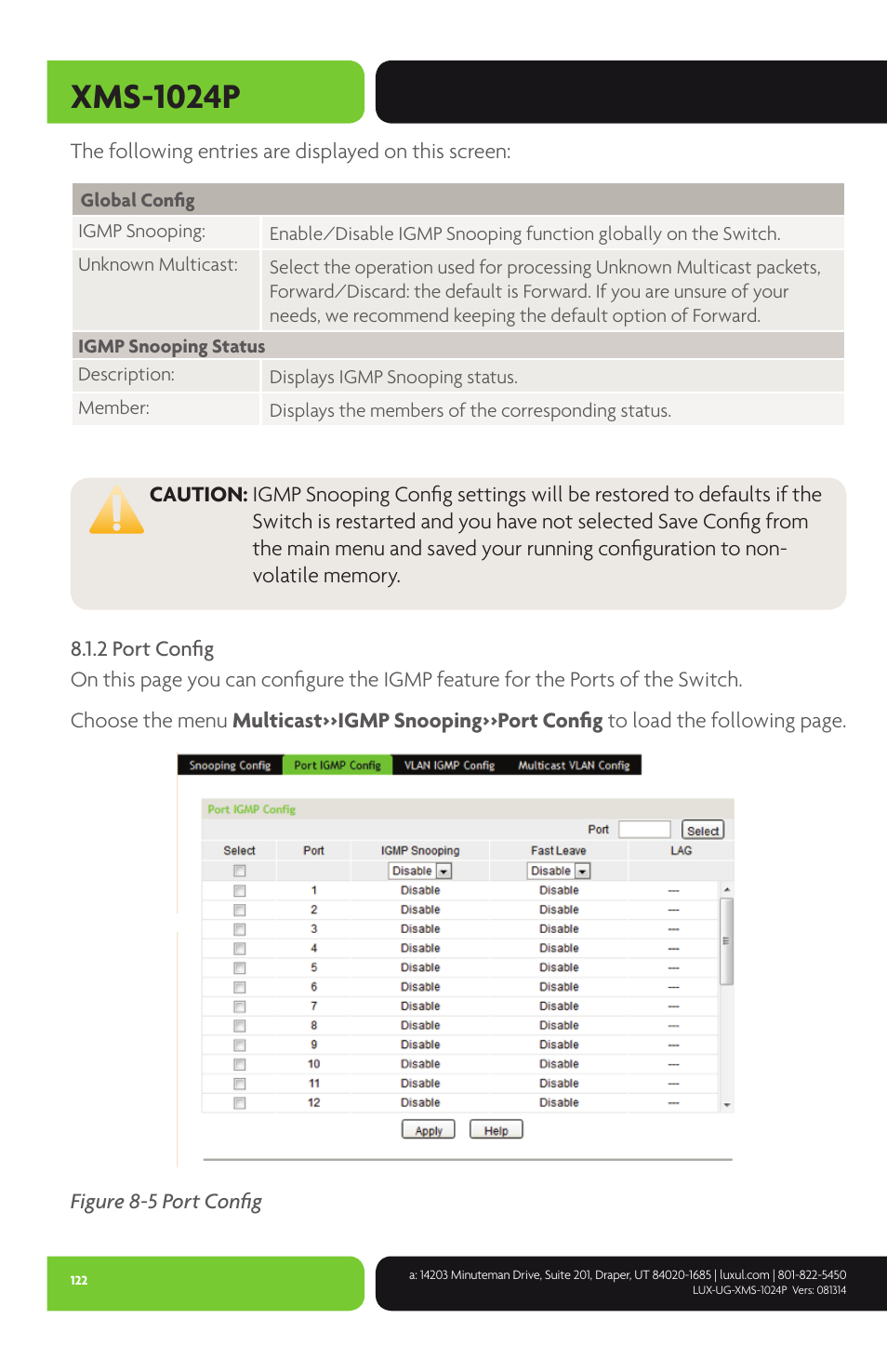 Xms-1024p | Luxul XMS-1024P User Manual | Page 122 / 292