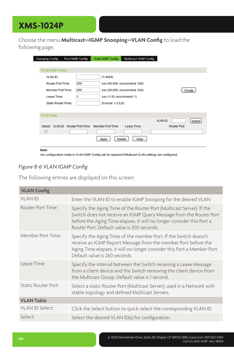 Xms-1024p | Luxul XMS-1024P User Manual | Page 124 / 292