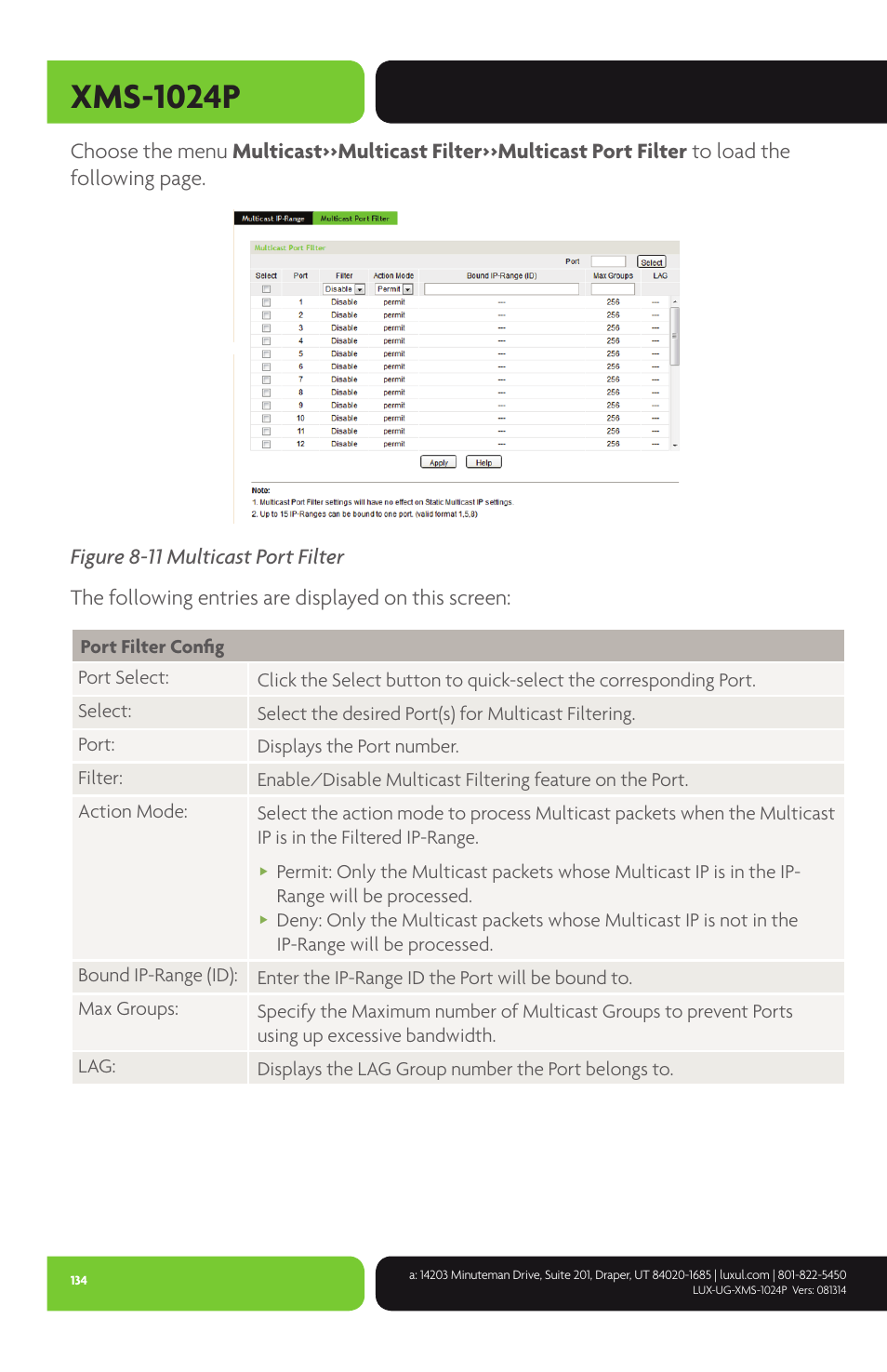 Xms-1024p | Luxul XMS-1024P User Manual | Page 134 / 292