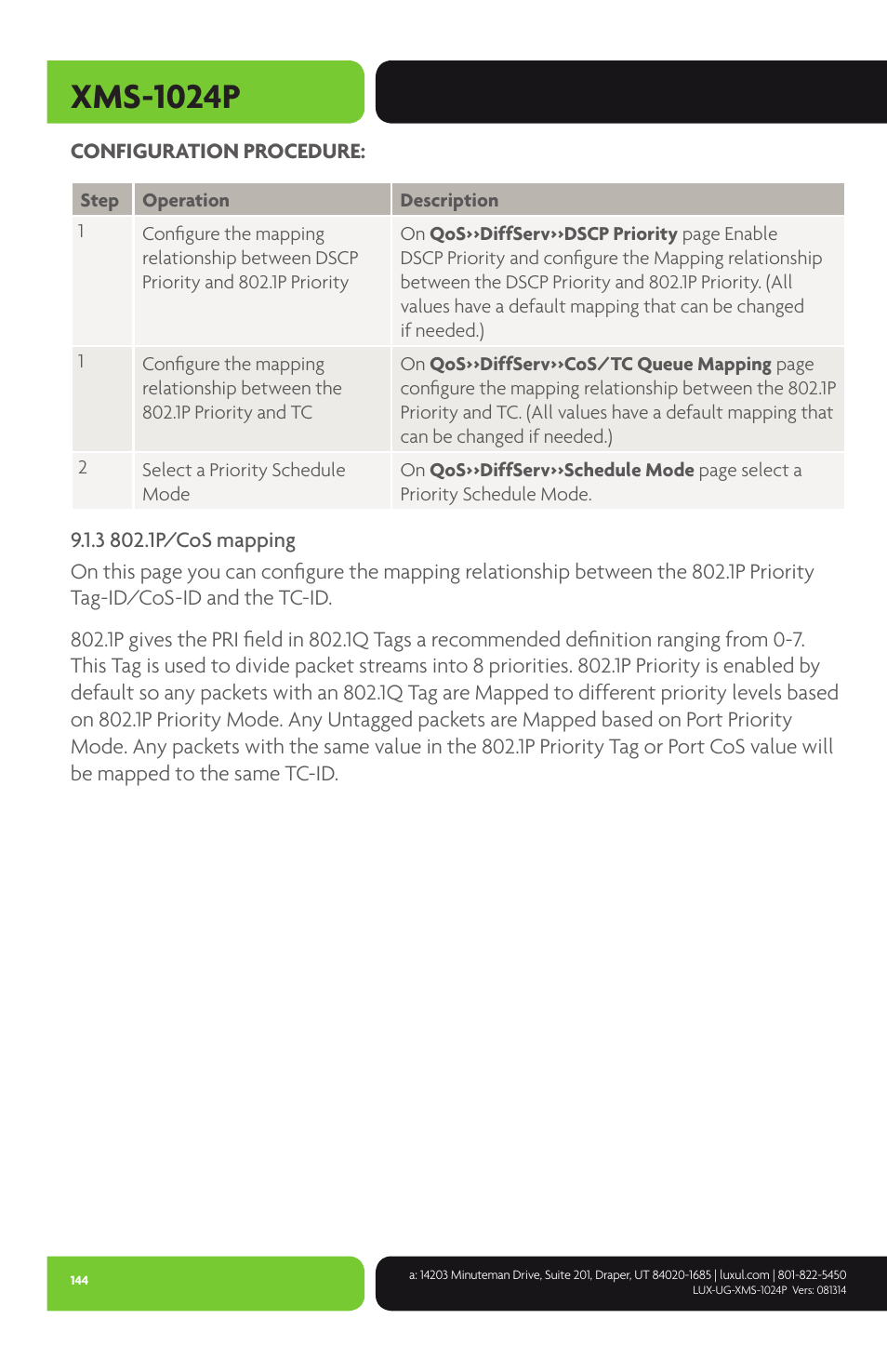 Xms-1024p | Luxul XMS-1024P User Manual | Page 144 / 292