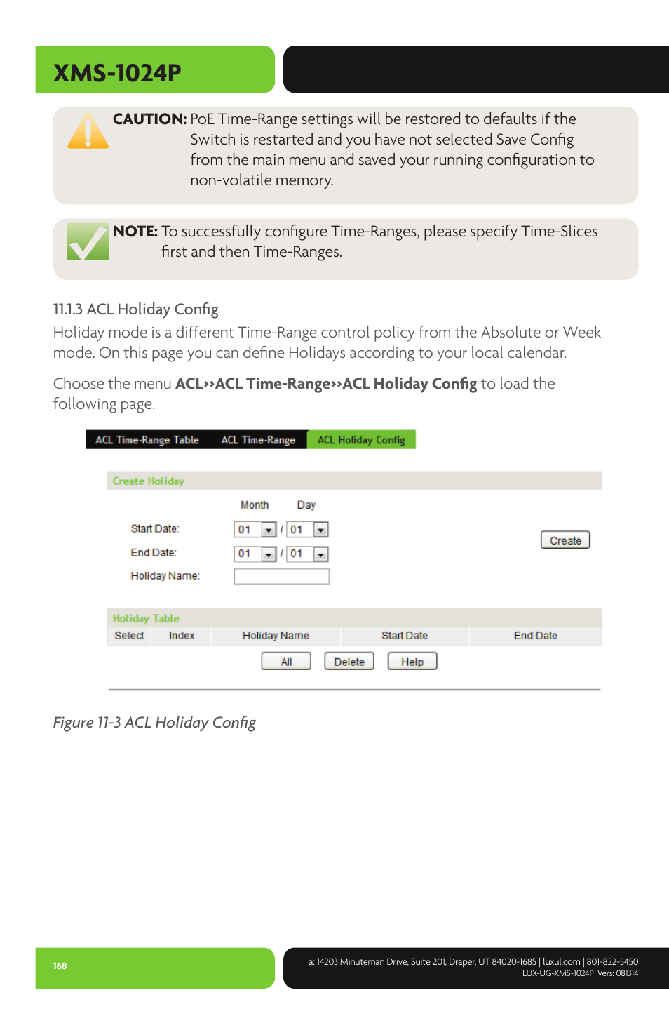 Xms-1024p | Luxul XMS-1024P User Manual | Page 168 / 292