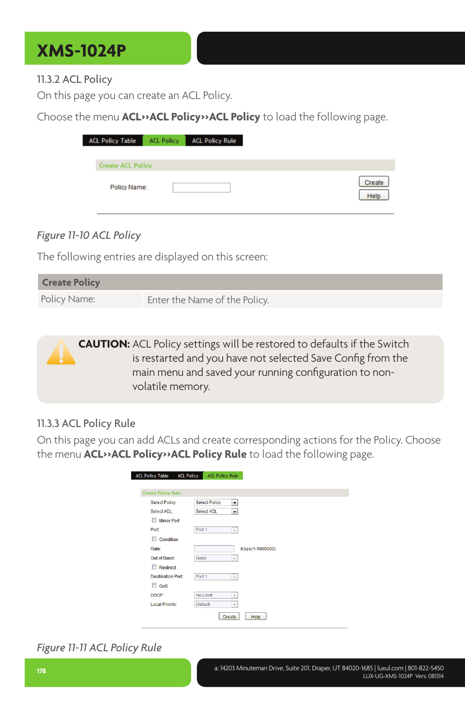 Xms-1024p | Luxul XMS-1024P User Manual | Page 178 / 292
