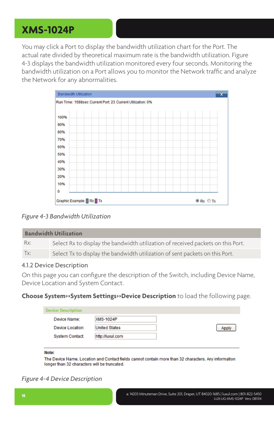 Xms-1024p | Luxul XMS-1024P User Manual | Page 18 / 292