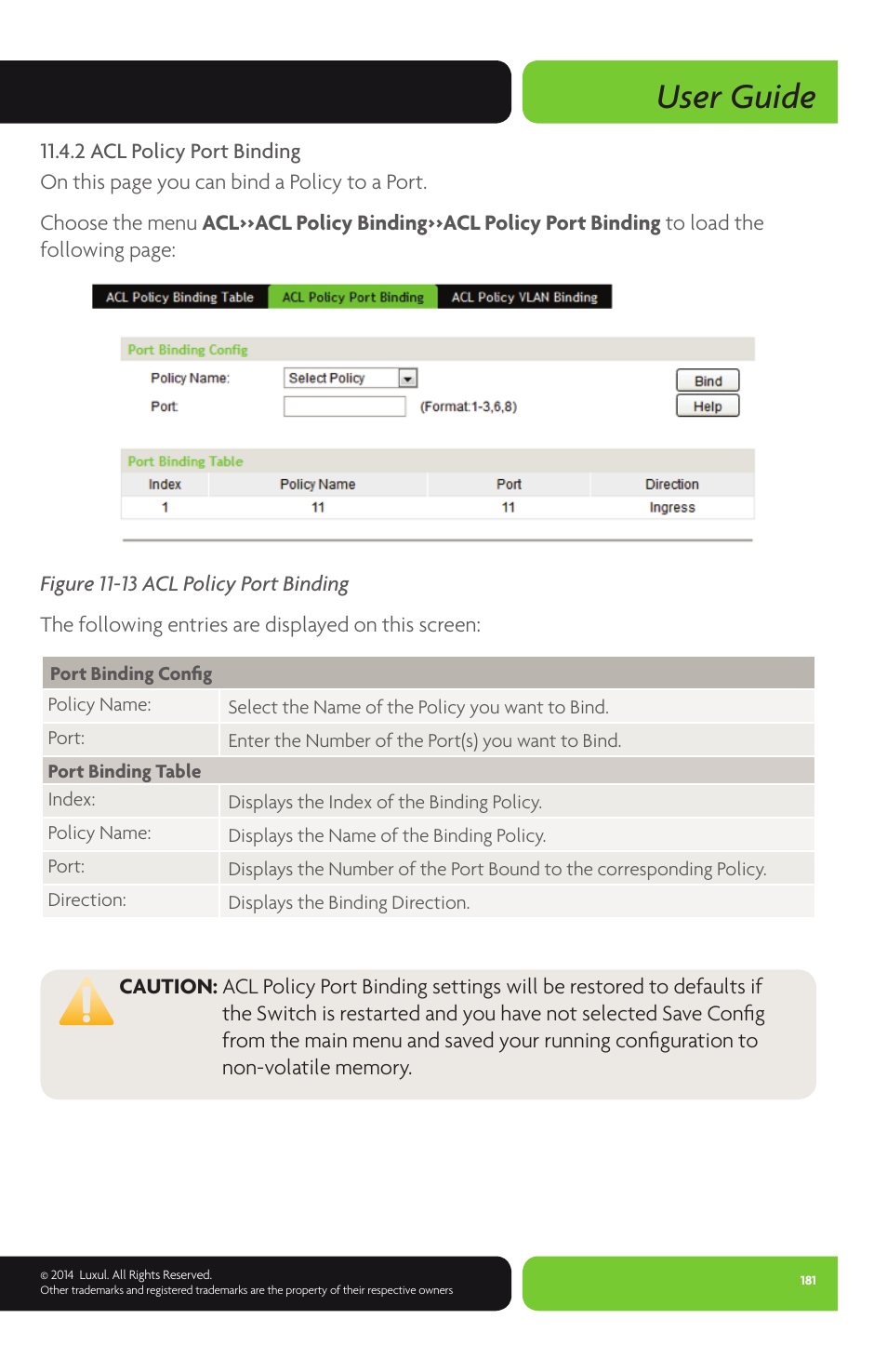 User guide | Luxul XMS-1024P User Manual | Page 181 / 292