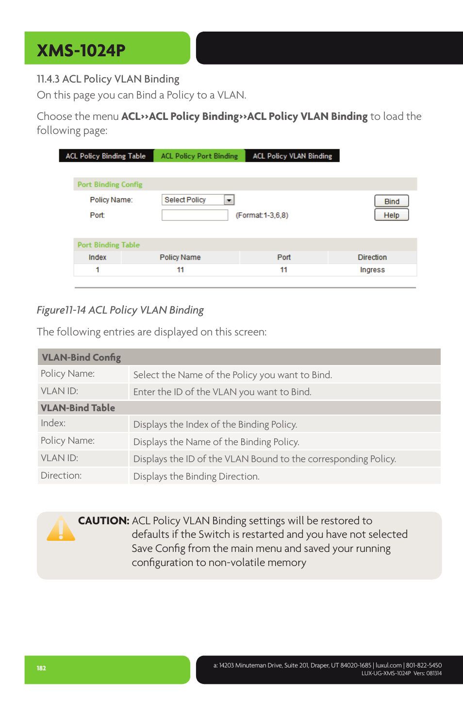 Xms-1024p | Luxul XMS-1024P User Manual | Page 182 / 292