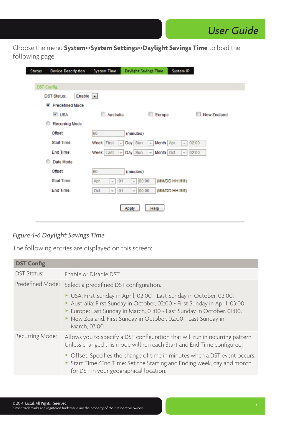 User guide | Luxul XMS-1024P User Manual | Page 21 / 292