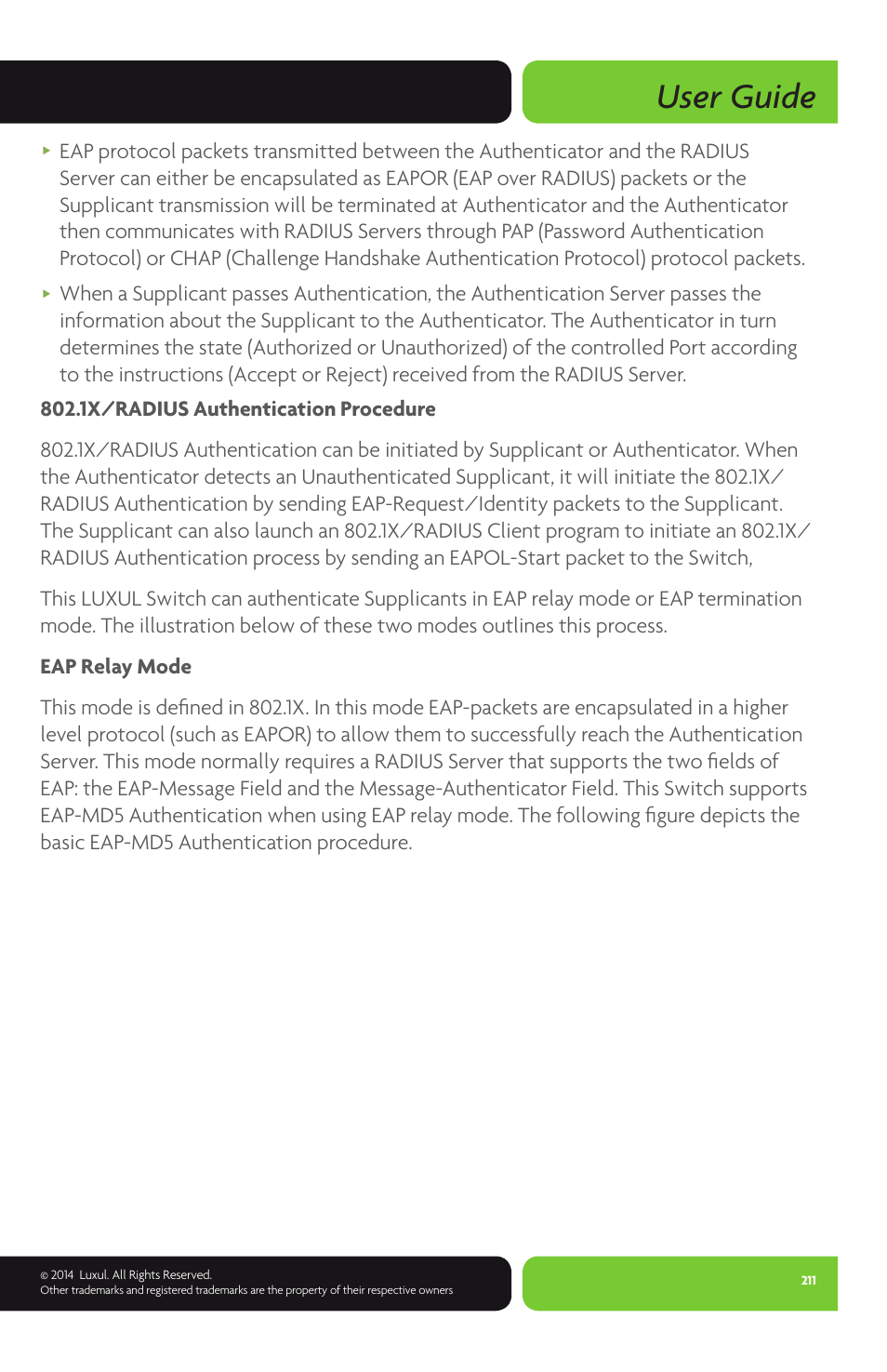 User guide | Luxul XMS-1024P User Manual | Page 211 / 292