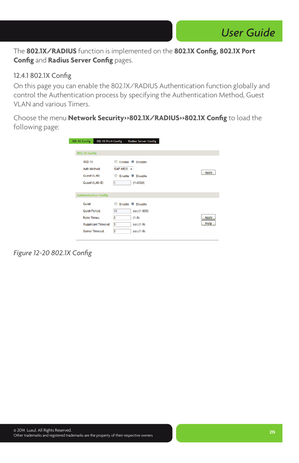 User guide | Luxul XMS-1024P User Manual | Page 215 / 292