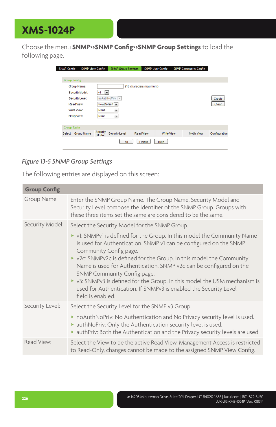 Xms-1024p | Luxul XMS-1024P User Manual | Page 226 / 292