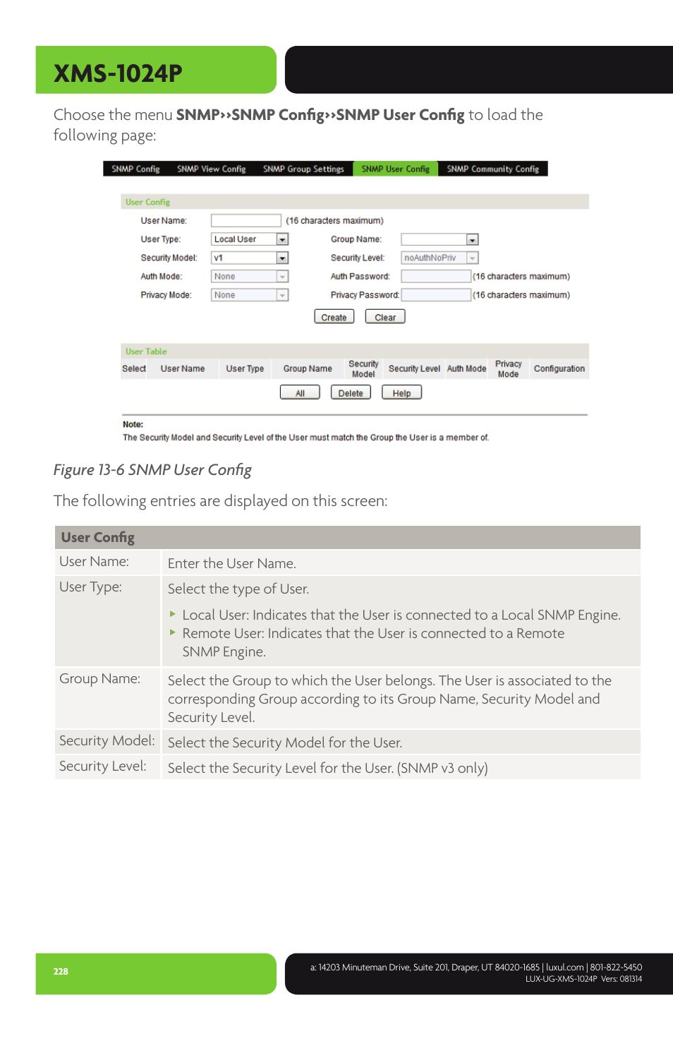 Xms-1024p | Luxul XMS-1024P User Manual | Page 228 / 292