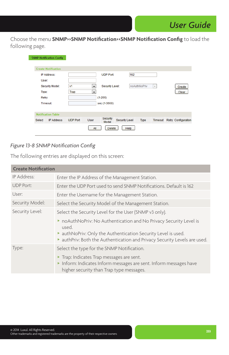 User guide | Luxul XMS-1024P User Manual | Page 233 / 292