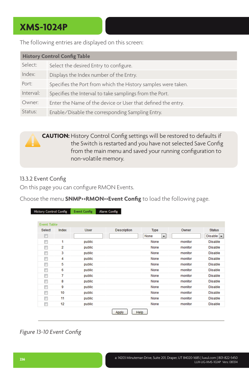 Xms-1024p | Luxul XMS-1024P User Manual | Page 236 / 292