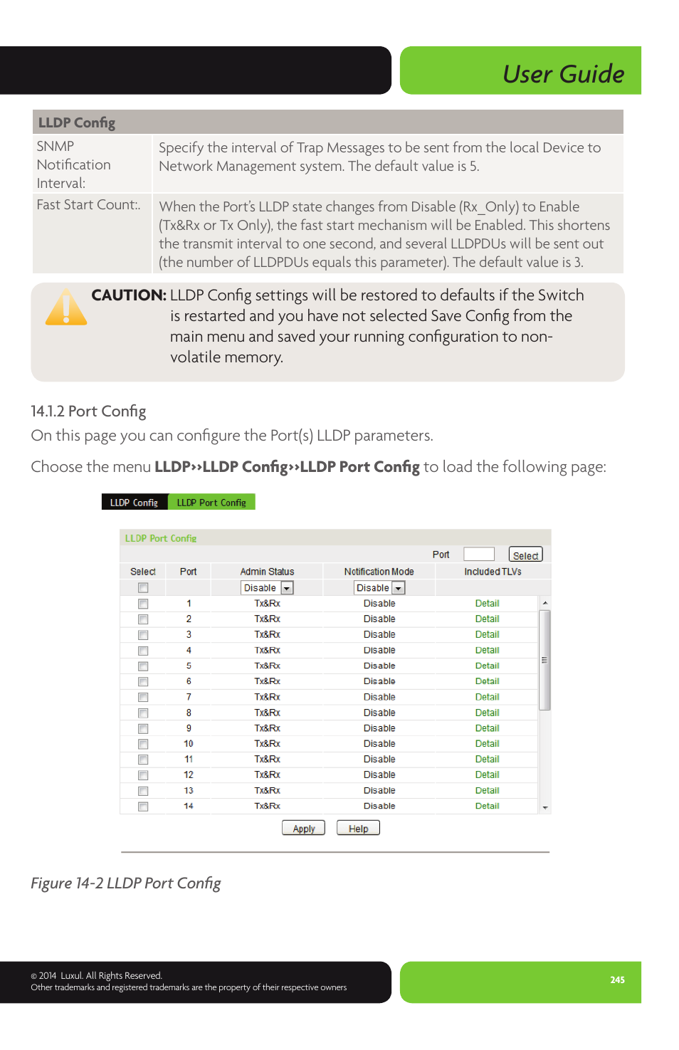 User guide | Luxul XMS-1024P User Manual | Page 245 / 292