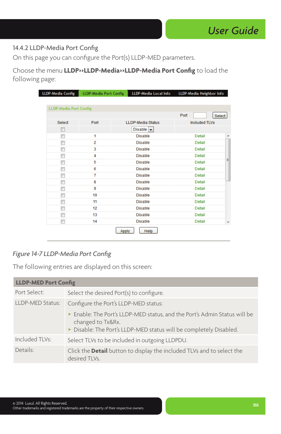 User guide | Luxul XMS-1024P User Manual | Page 253 / 292