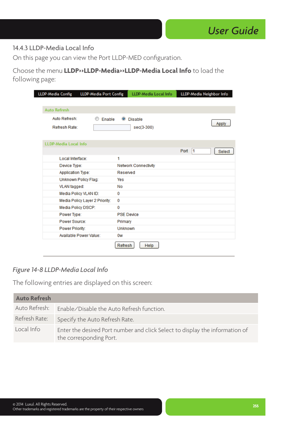 User guide | Luxul XMS-1024P User Manual | Page 255 / 292