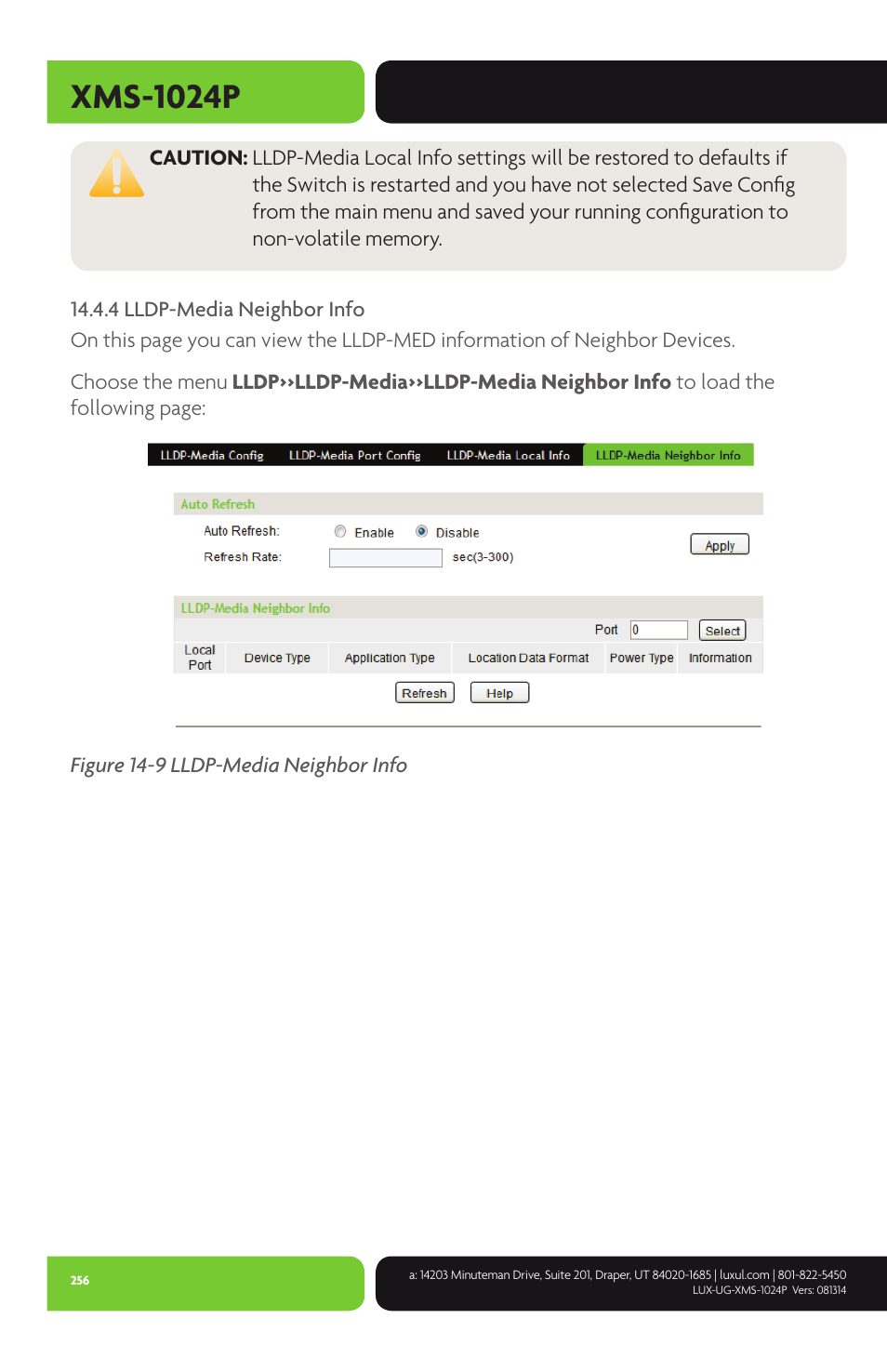 Xms-1024p | Luxul XMS-1024P User Manual | Page 256 / 292