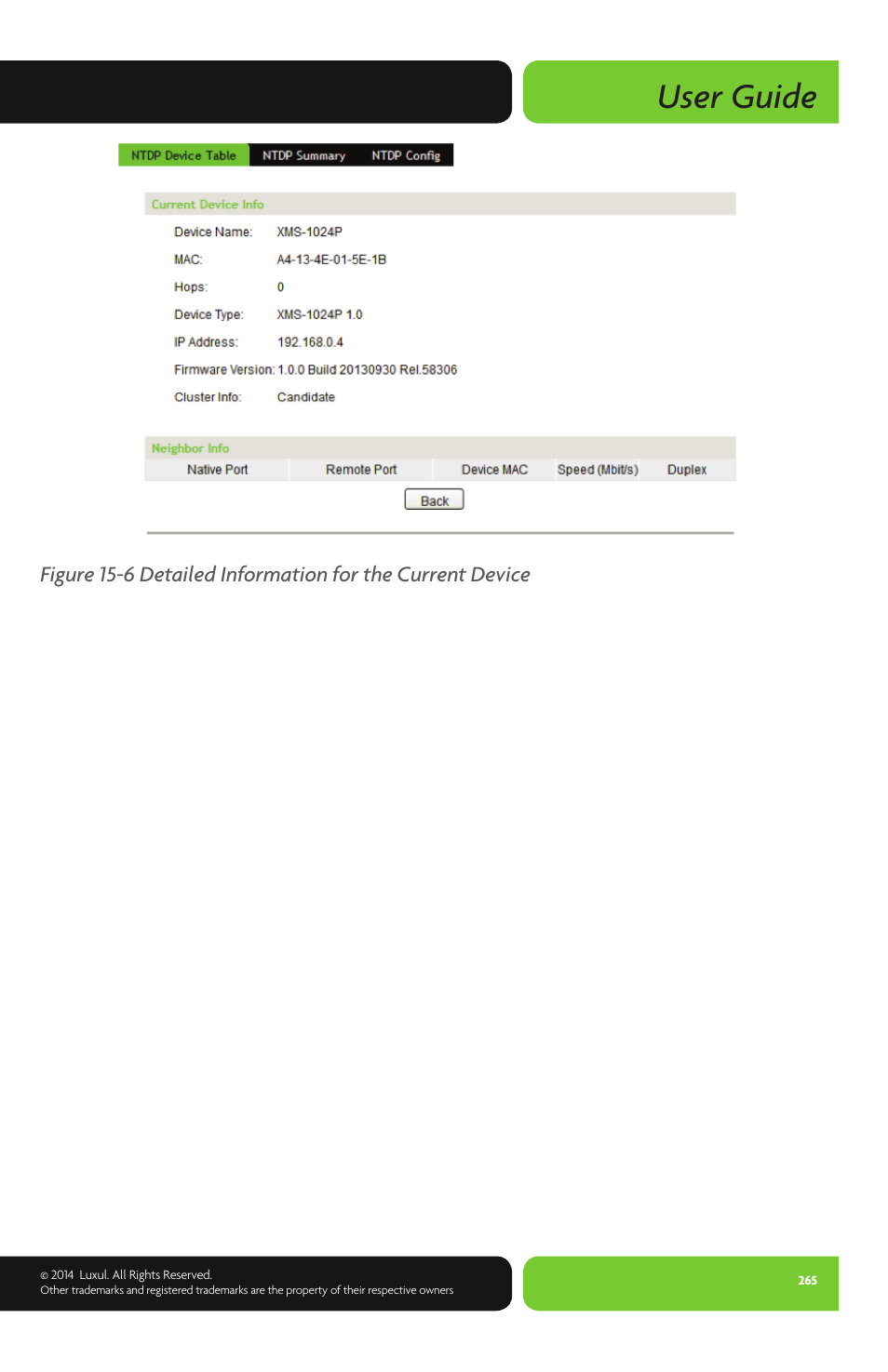 User guide | Luxul XMS-1024P User Manual | Page 265 / 292