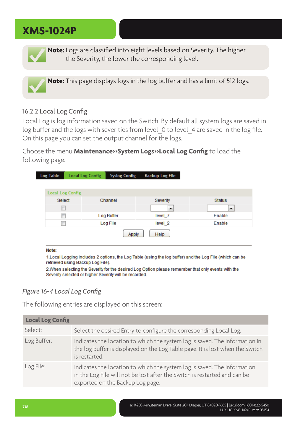 Xms-1024p | Luxul XMS-1024P User Manual | Page 276 / 292