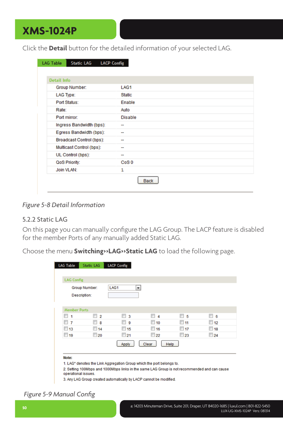 Xms-1024p | Luxul XMS-1024P User Manual | Page 50 / 292