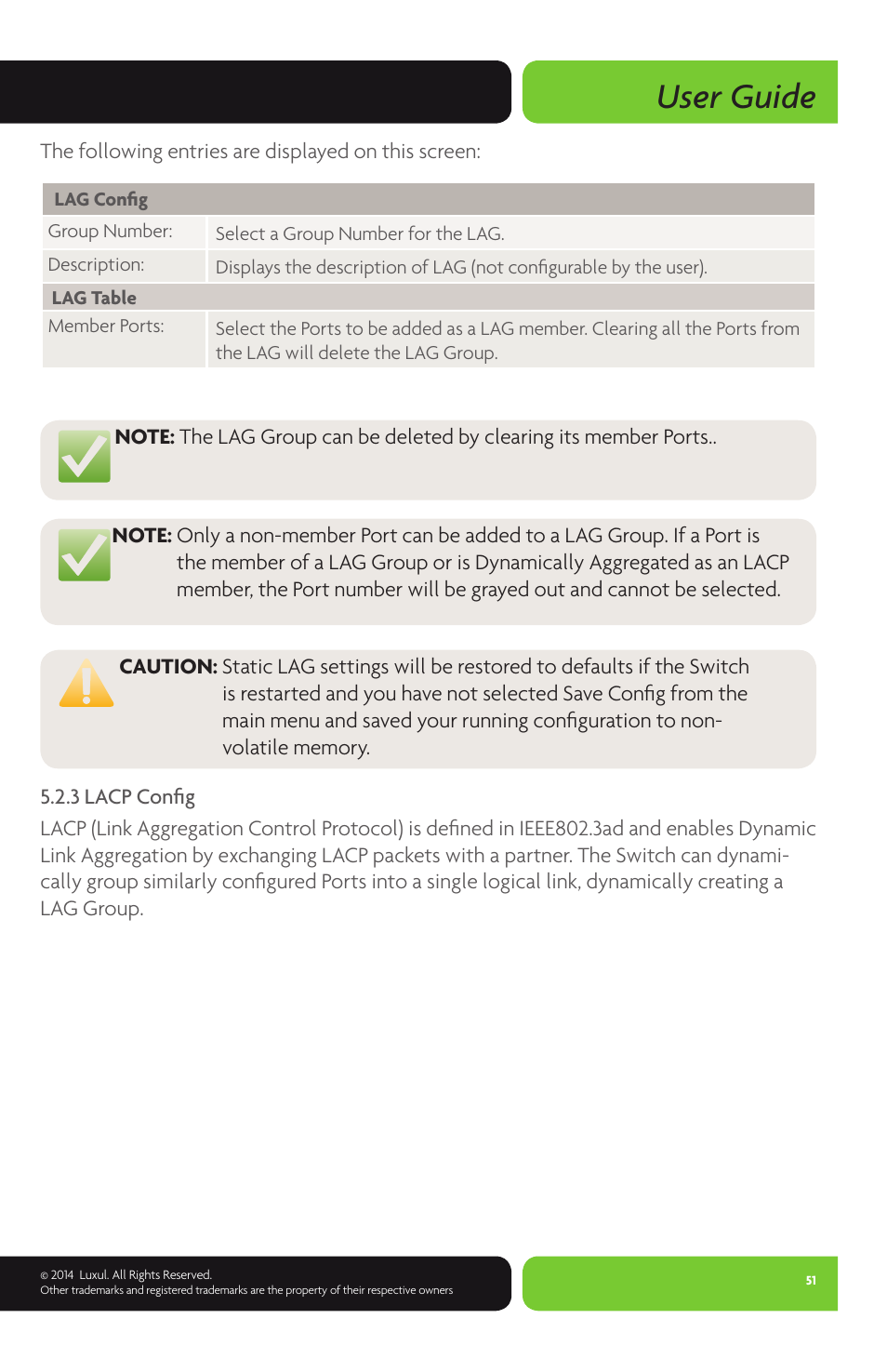 User guide | Luxul XMS-1024P User Manual | Page 51 / 292